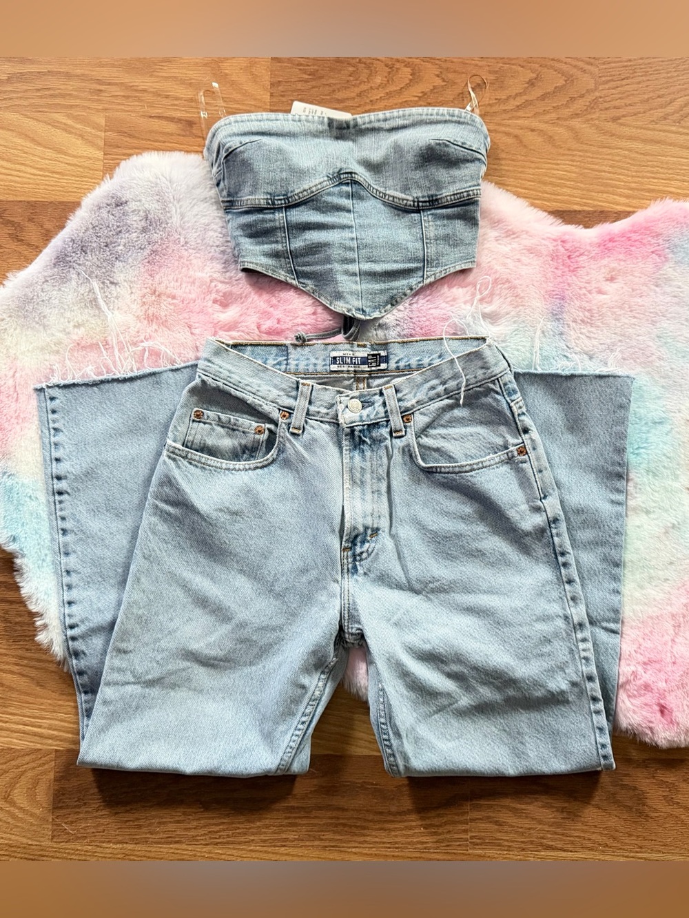 Windsor Corset Top + Vintage Gap Jeans Bundle